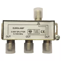 3-as TV antenna elosztó F csatlakozó