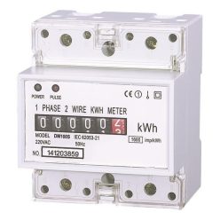   1 Fázisú mechanikus fogyasztásmérő sínre szerelhető 50A 220-240V