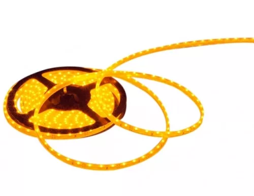 LEDmaster Prémium 66 LED/méteres 12V-os vízálló sárga élvilágító LED szalag 5m/ tekercs