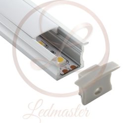   Ledprofiles Süllyeszthető aluprofil mély opál fedéllel 2 méteres szál
