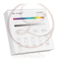   Mi Light 4 zónás falra szerelhető mágneses érintős fényerő szabályozó fehér színben (RGBW)