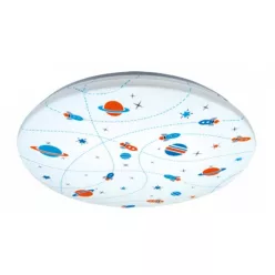   Strühm Kidi Űr 28 W-os ø385 mm kör alakú natúr fehér mennyezeti lámpa IP44-es védettségű