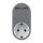Dugaljzat 2 USB csatlakozóval szürke színben