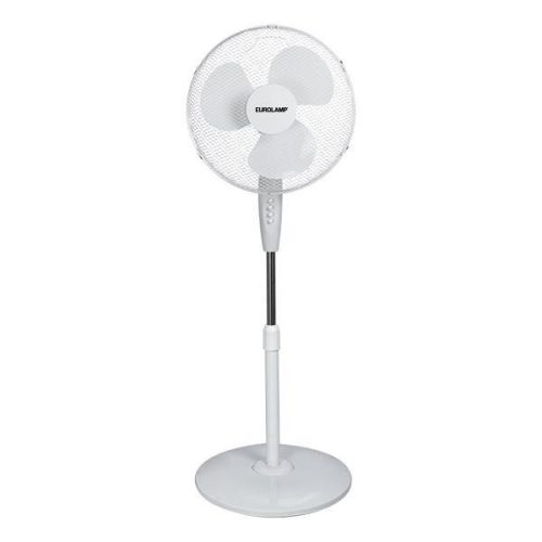 Eurolamp állóventilátor fehér színű, kerek talppal 60W