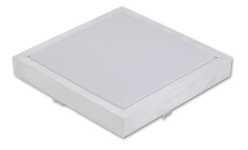MasterLED Solen 270x270 mm négyzet alakú fehér mennyezeti lámpa E27 foglalattal