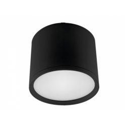   Strühm Rolen 10 W-os ø120 mm fekete színű kerek natúr fehér mennyezeti lámpa IP20-as védettségű