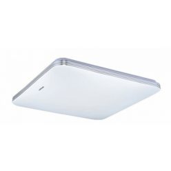   Strühm Adis 20 W-os 280x280 mm négyzet alakú mozgásérzékelővel ellátott natúr fehér mennyezeti lámpa IP44-es védettségű
