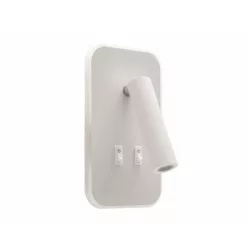   Strühm Otello D 186x105 mm szögletes meleg fehér/natúr fehér fehér fali lámpa