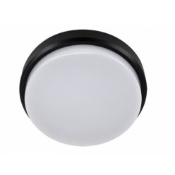   Strühm Aron 18 W-os ø210 mm kerek natúr fehér fekete mennyezeti lámpa IP65-ös védettségű