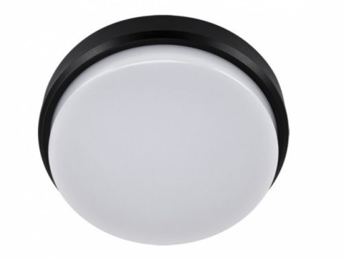 Strühm Aron 18 W-os ø210 mm kerek natúr fehér fekete mennyezeti lámpa IP65-ös védettségű
