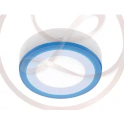   Strühm Alden 6W+3W-os ø145 mm kerek natúr fehér mennyezeti lámpa IP42-es védettségű