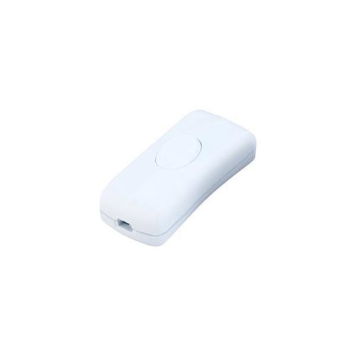 Zsinorközi kapcsoló fehér 6A 220-240V