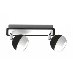   Strühm Kombi fekete/fehér 2-es mennyezeti lámpa GU10-es foglalattal