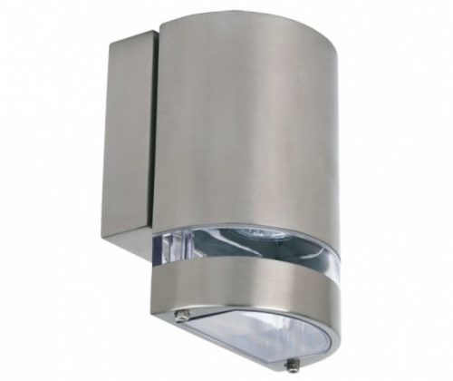 Strühm Gardenya 160x110 mm matt króm ívelt oldalfali lámpa GU10-es foglalattal