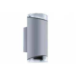  Strühm Kasjan 225x110 mm szürke ívelt oldalfali lámpa GU-10-es foglalattal