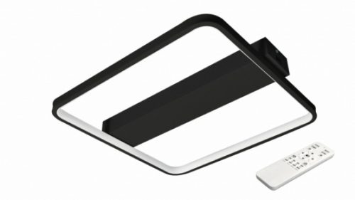 MasterLED Galaxis Centauri 40 W-os 42x40 cm fekete LED távirányítós mennyezeti lámpa
