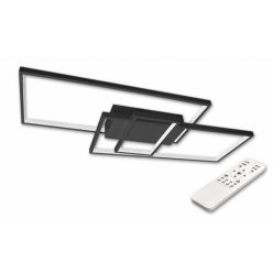   MasterLED Galaxis Vela 90 W-os 83x36 cm fekete LED távirányítós mennyezeti lámpa