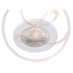   Strühm Fin Led IP44 3 W-os süllyesztett natúr fehér fehér színű kör alakú LED-es mennyezetlámpa