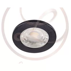   Strühm Fin Led IP44 3 W-os süllyesztett natúr fehér fekete színű kör alakú LED-es mennyezetlámpa