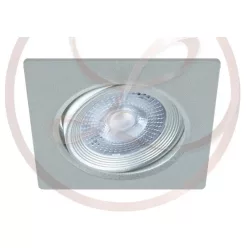   Strühm Moni Ezüst színű négyzet alakú spot lámpa natúr fehér