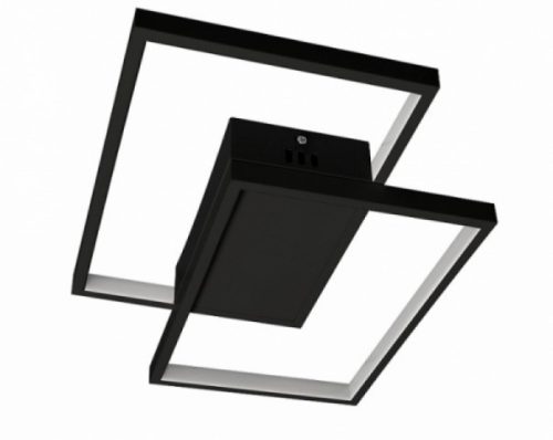 MasterLED Galaxis Polaris 45 W-os 42x30 cm fekete LED távirányítós mennyezeti lámpa