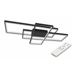   MasterLED Galaxis Pegaz 130 W-os 105x50 cm fekete LED távirányítós mennyezeti lámpa