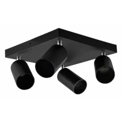   MasterLED Bardo GU10 foglalatú 4-es fekete mennyezeti lámpa