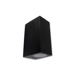   MasterLED Lida 150x92 fekete szögletes oldalfali lámpa GU10-es foglalattal