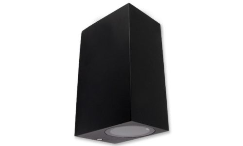 MasterLED Lida 150x92 fekete szögletes oldalfali lámpa GU10-es foglalattal