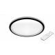 MasterLED Galaxis Apollo 66 W-os 40x4 cm fekete LED távirányítós mennyezeti lámpa