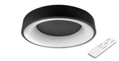 MasterLED Galaxis Nova 54 W-os 40x8 cm fekete LED távirányítós mennyezeti lámpa