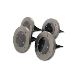   MasterLED Földbe szúrható 0 4 W-os kerek napelemes lámpa 4 SMD