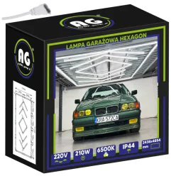   Berge Hexagon LED Garázsvilágító, 210W 2430x4850mm, 6500K