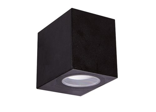Strühm Gamp D 80x68 mm fekete oldalfali lámpa GU-10-es foglalattal