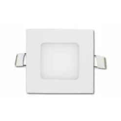   EcoLight 6 W-os süllyesztett natúr fehér négyzet alakú LED-es mennyezetlámpa
