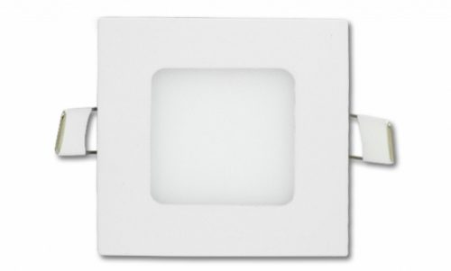 EcoLight 6 W-os süllyesztett natúr fehér négyzet alakú LED-es mennyezetlámpa