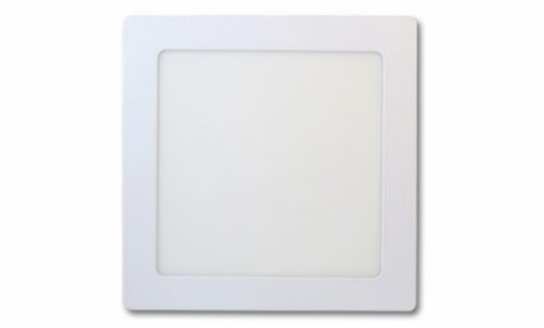 EcoLight 12 W-os falon kívüli natúr fehér négyzet alakú LED-es mennyezetlámpa