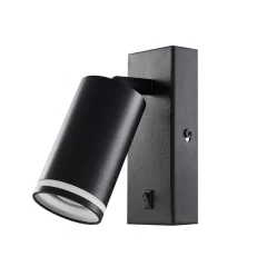 MasterLED Ring fekete oldalfali lámpa GU10-es foglalattal