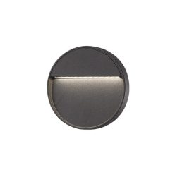   MasterLED Santiago 4 W-os sötétszürke kör alakú oldalfali lámpa