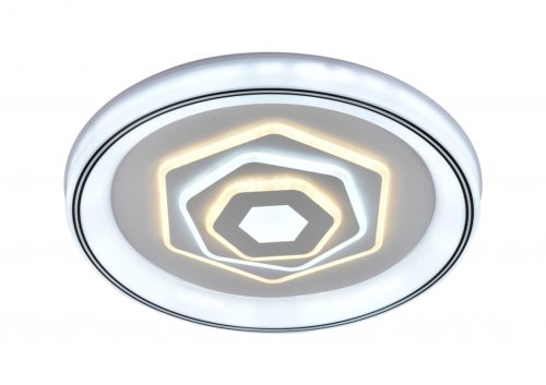 Lucero Evelin 110 W-os 50 cm átmérőjű fehér LED távirányítós és mobil applikációval vezérelhető mennyezeti lámpa