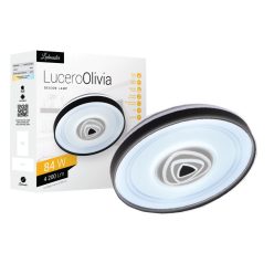   Lucero Olivia 84 W-os 50 cm átmérőjű fehér LED távirányítós és mobil applikációval vezérelhető mennyezeti lámpa