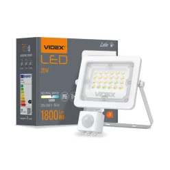   Videx Luka 20 W-os mozgásérzékelős natúrfehér LED reflektor