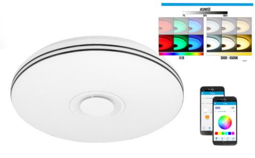 MasterLED Nevada 72 W-os 50 cm fehér LED távirányítós mennyezeti lámpa