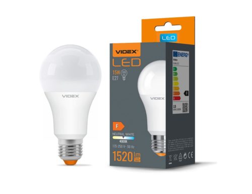 Videx A65 LED izzó 15 W-os natúr fehér E27-es foglalattal