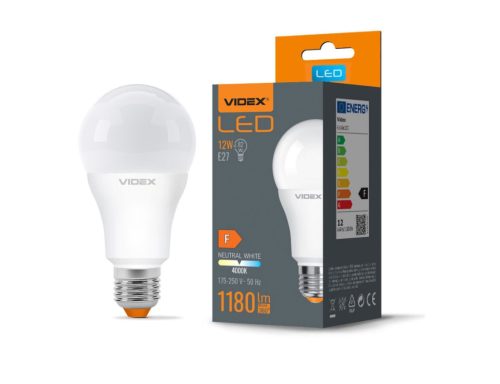 Videx A60 LED izzó 12 W-os natúr fehér E27-es foglalattal
