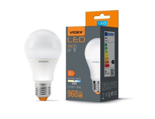 Videx A60 LED izzó 10 W-os natúr fehér E27-es foglalattal
