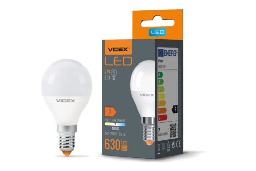 Videx G45 LED izzó 7 W-os natúr fehér E14-es foglalattal