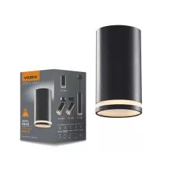   Videx Carmelo fekete mennyezeti lámpa keret GU10-es foglalattal