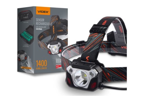 Videx LED Fejlámpa hidegfehér újratölthető akkumulátorral H056