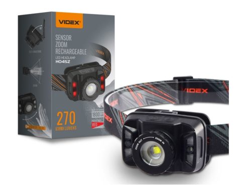 Videx LED Fejlámpa natúrfehér újratölthető akkumulátorral H045Z